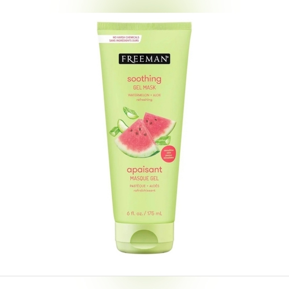 Freeman Feeling Beautiful Soothing Watermelon + Aloe Cooling Gel Mask 6fl oz